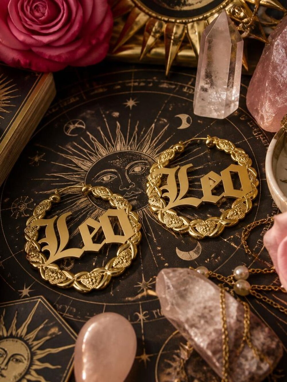 XOXO Bamboo Hoop Earrings - Leo